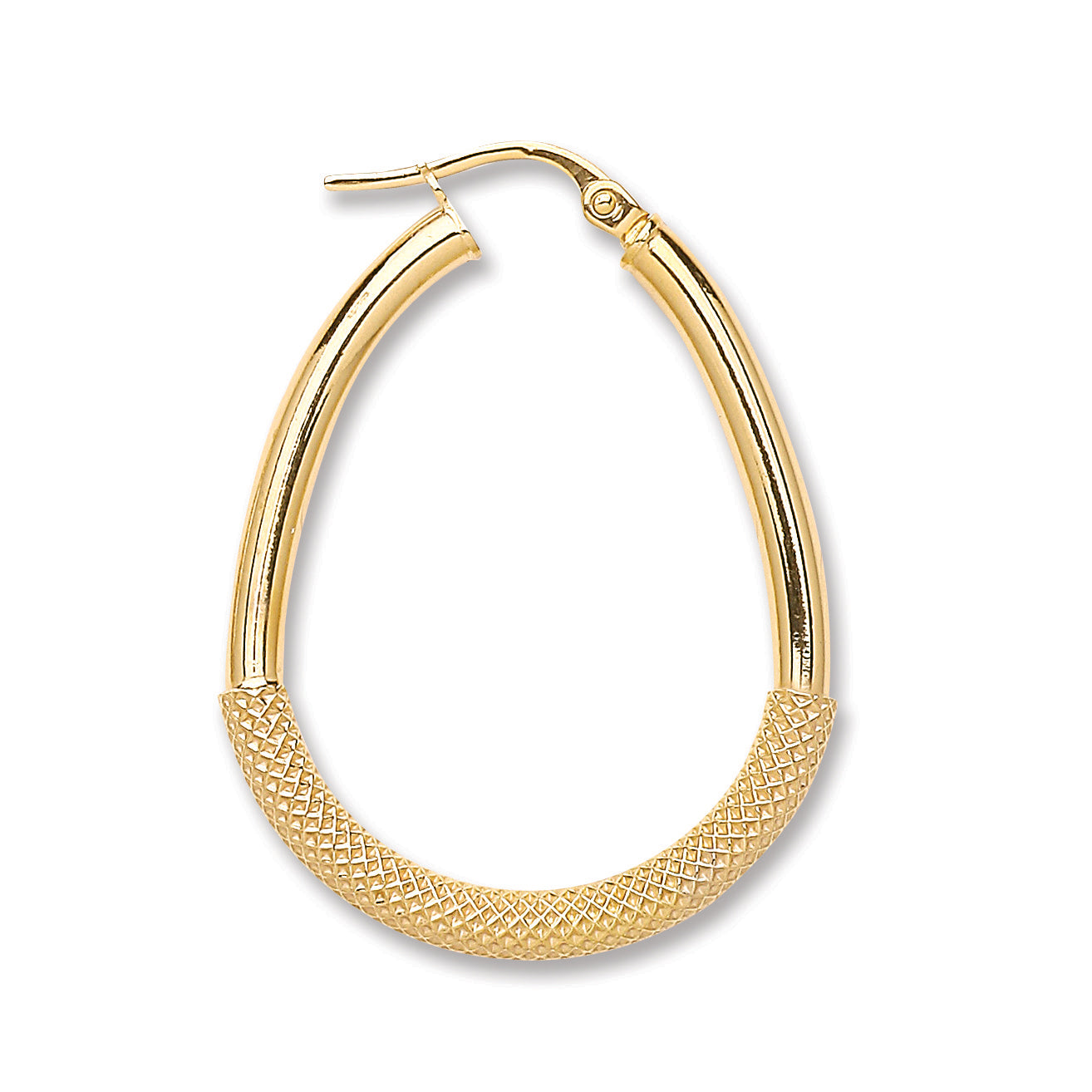 Y/G Pear Shape Half Mesh Earrings