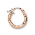 R/G 15mm Twisted Hoop Earrings