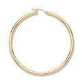 Y/G 55mm Plain Tube Hoop Earrings