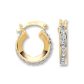 Y/G 14mm Round Crystal Hoop