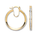 Y/G 28mm Round Crystal Hoop