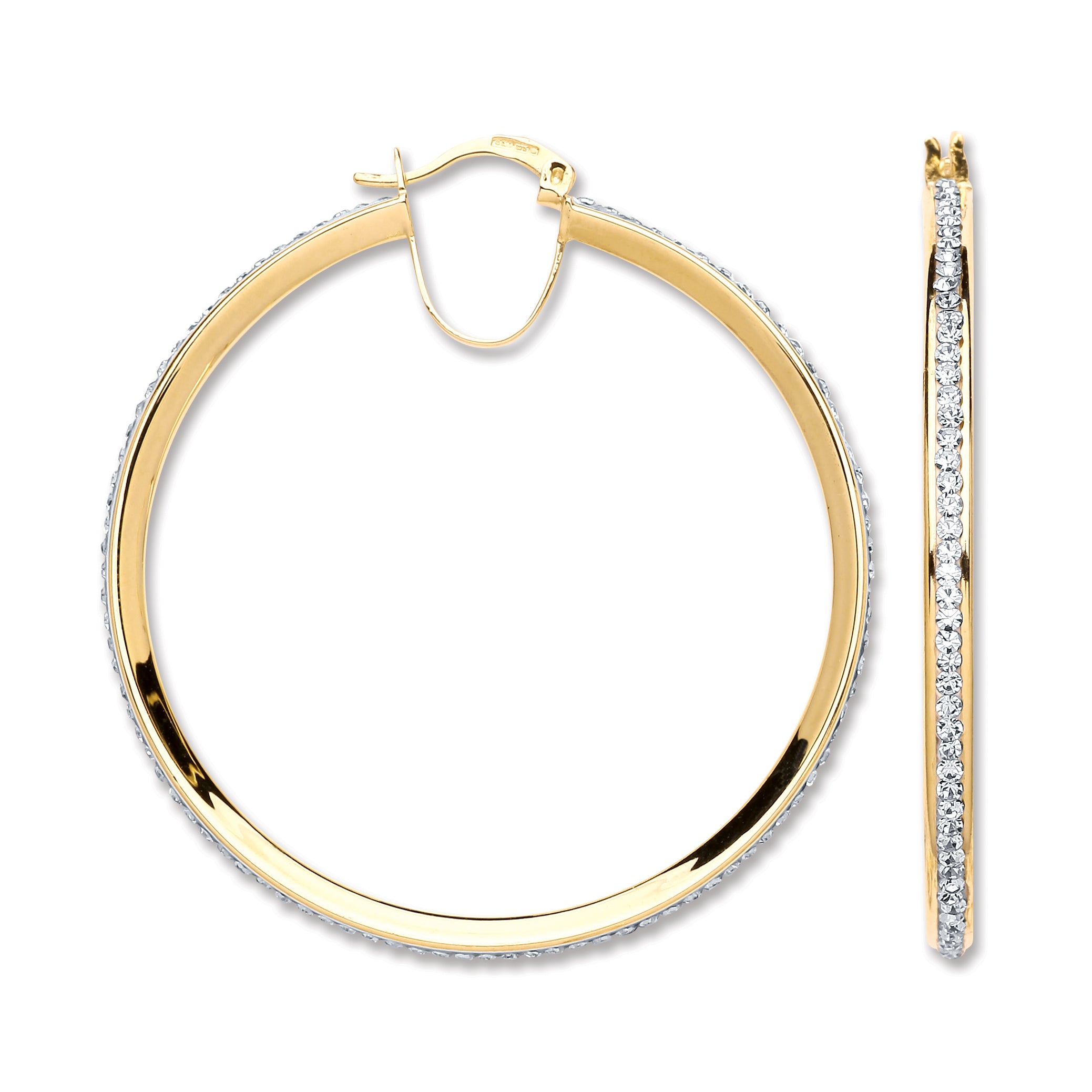 Y/G 46mm Round Crystal Hoop