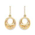 Y/G Hook Drop Heart Earrings