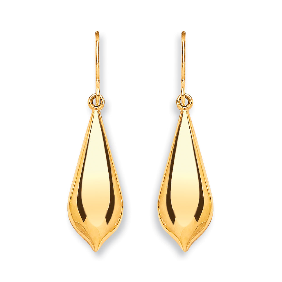 Y/G Pear Shape Drop Earrings