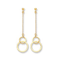 Y/G Circle Drop Earring