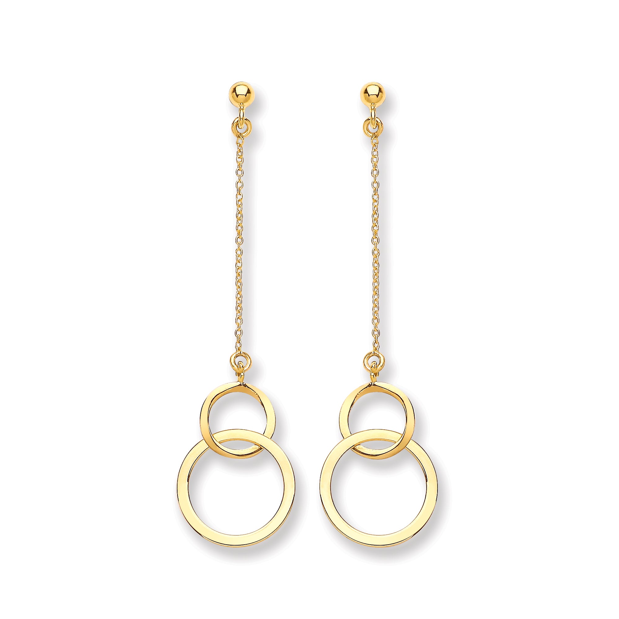 Y/G Circle Drop Earring