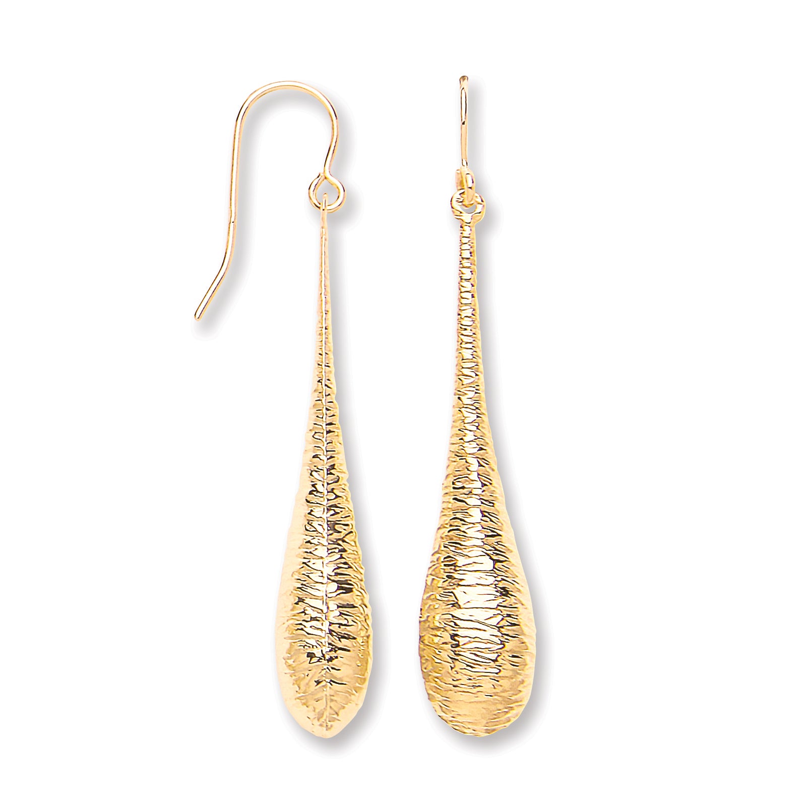 Y/G Imprint Drop Hook Earrings