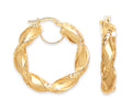 YG 29mm Twisted Hollow Hoop Earrings