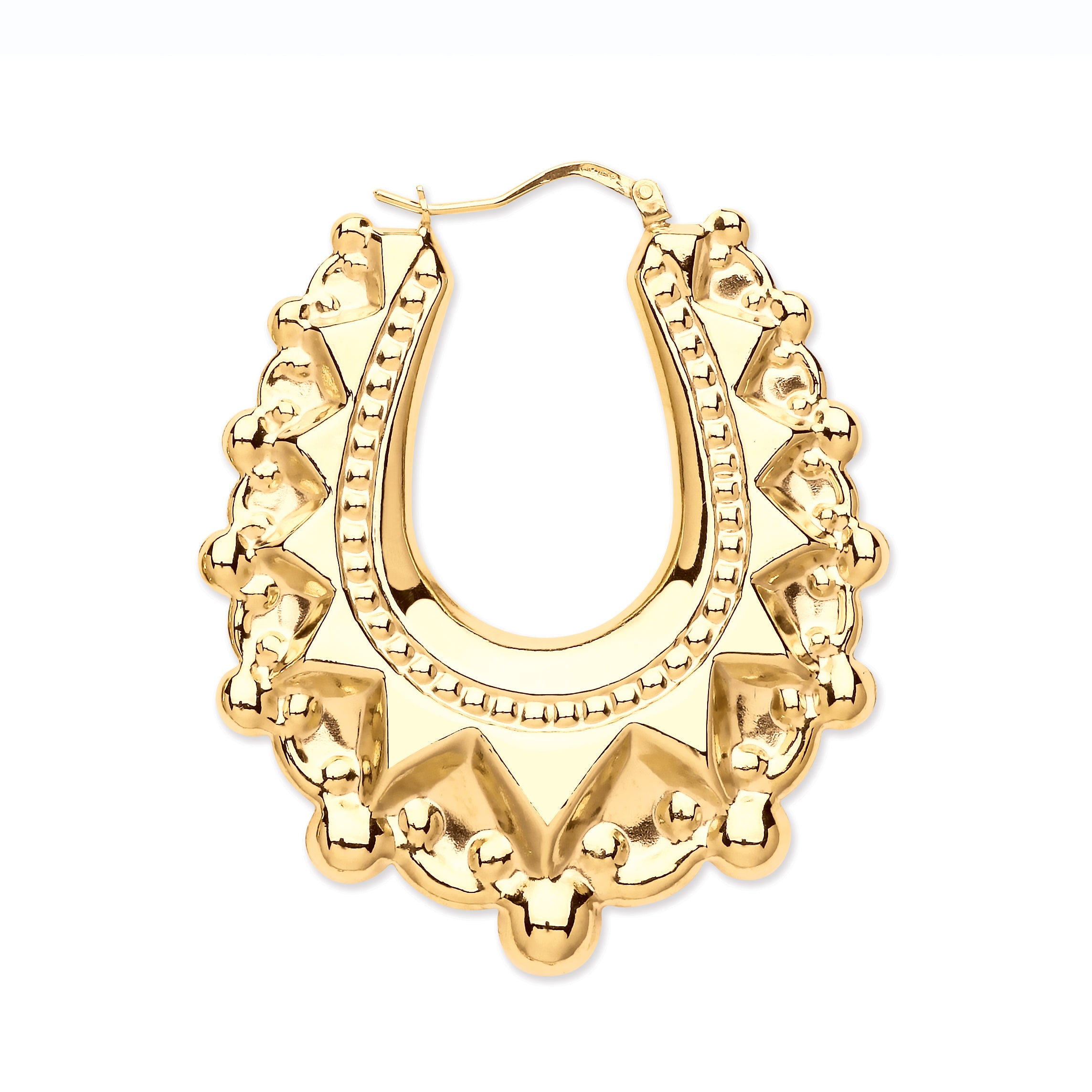 Y/G Large Traditional Creoles Earrings