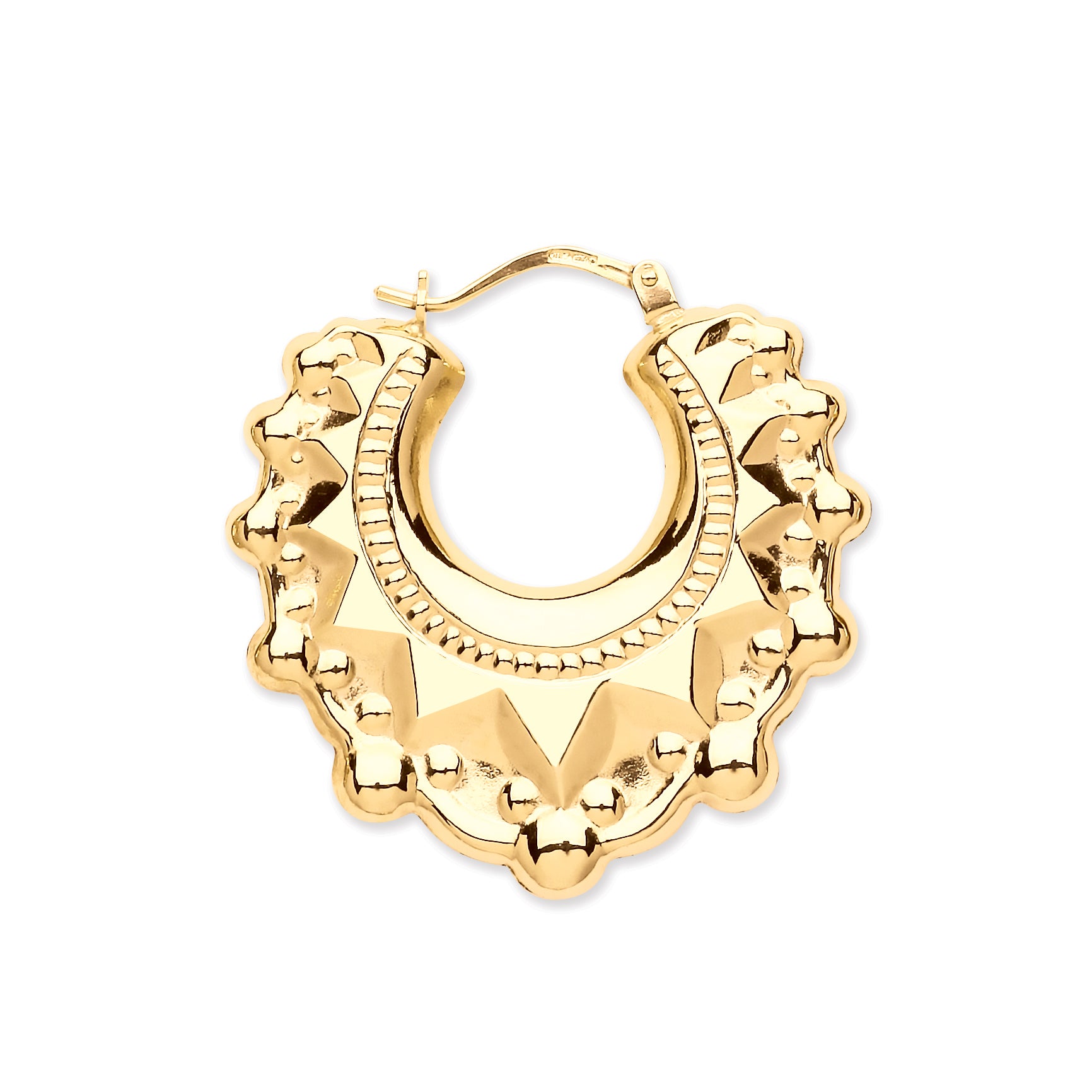 Y/G Traditional Creoles Earrings