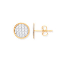 Y/G 10mm Moondust Stone Illusion Effect Studs