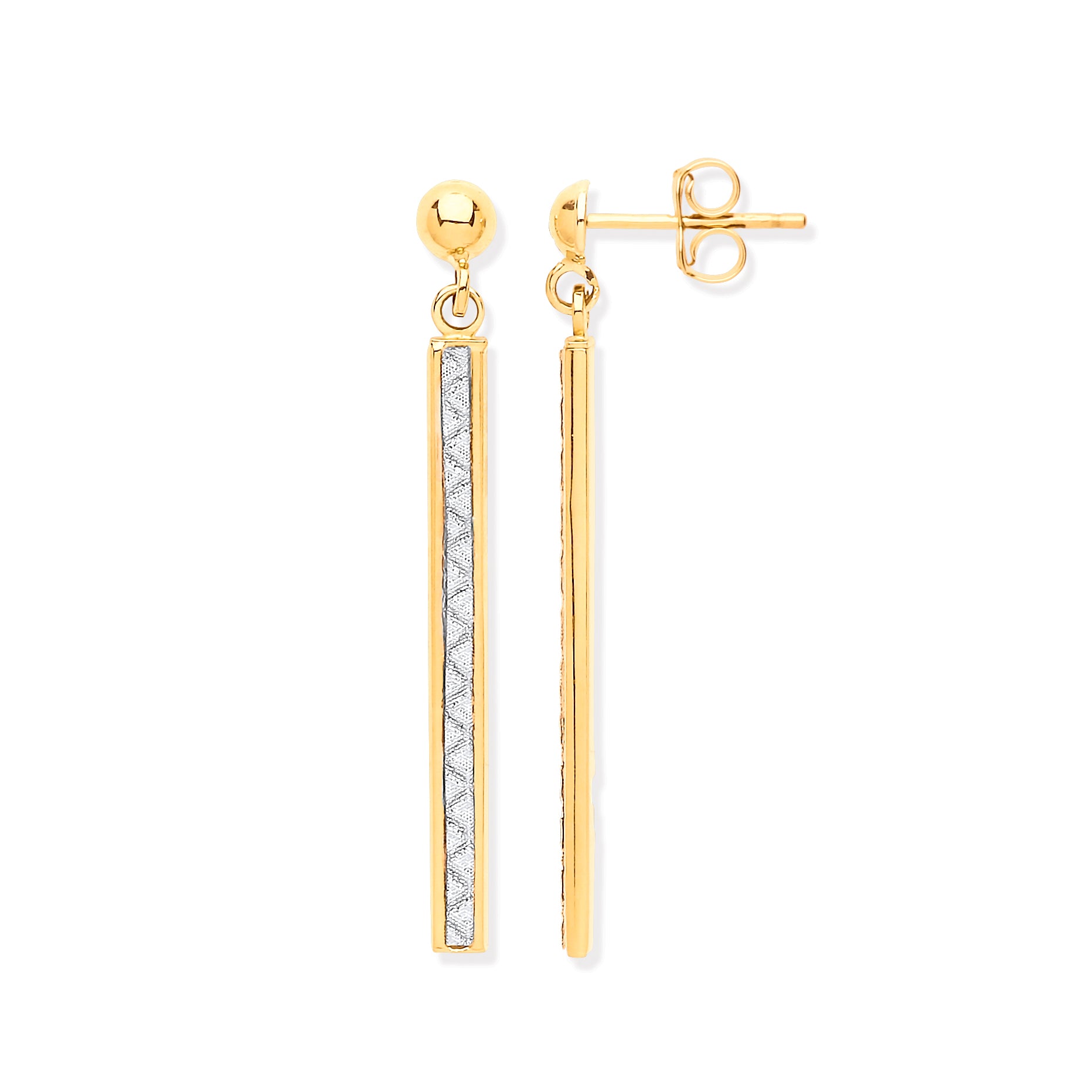 Y/G Drop Glitter Earrings