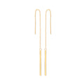 Y/G Chain Drop Threader Earrings