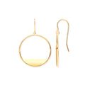 Y/G Circles Open Drop Earrings