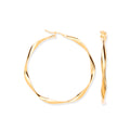 YG 45mm Hollow Twist Hoop Earrings