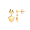 Y/G Triangle Geometric Hollow Drop Earrings