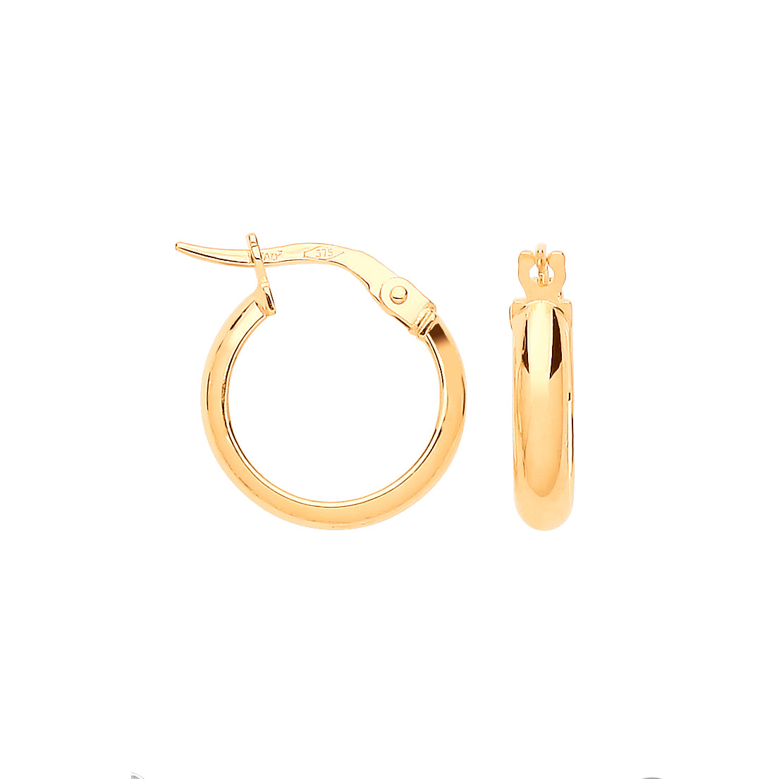 Y/G Small 14mm Hoop Earrings