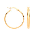Y/G 24mm Hoop Earrings