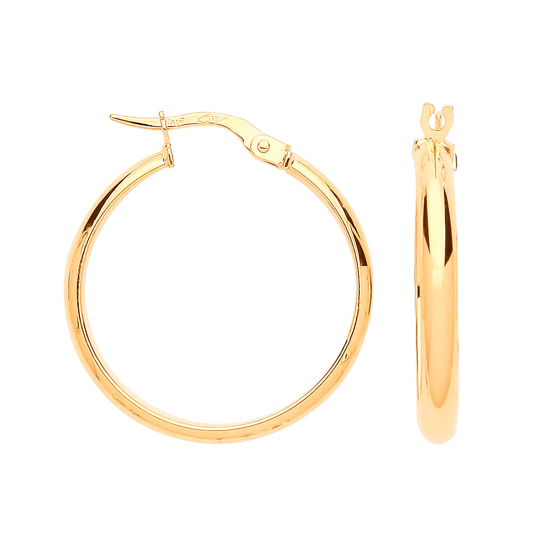 Y/G 24mm Hoop Earrings