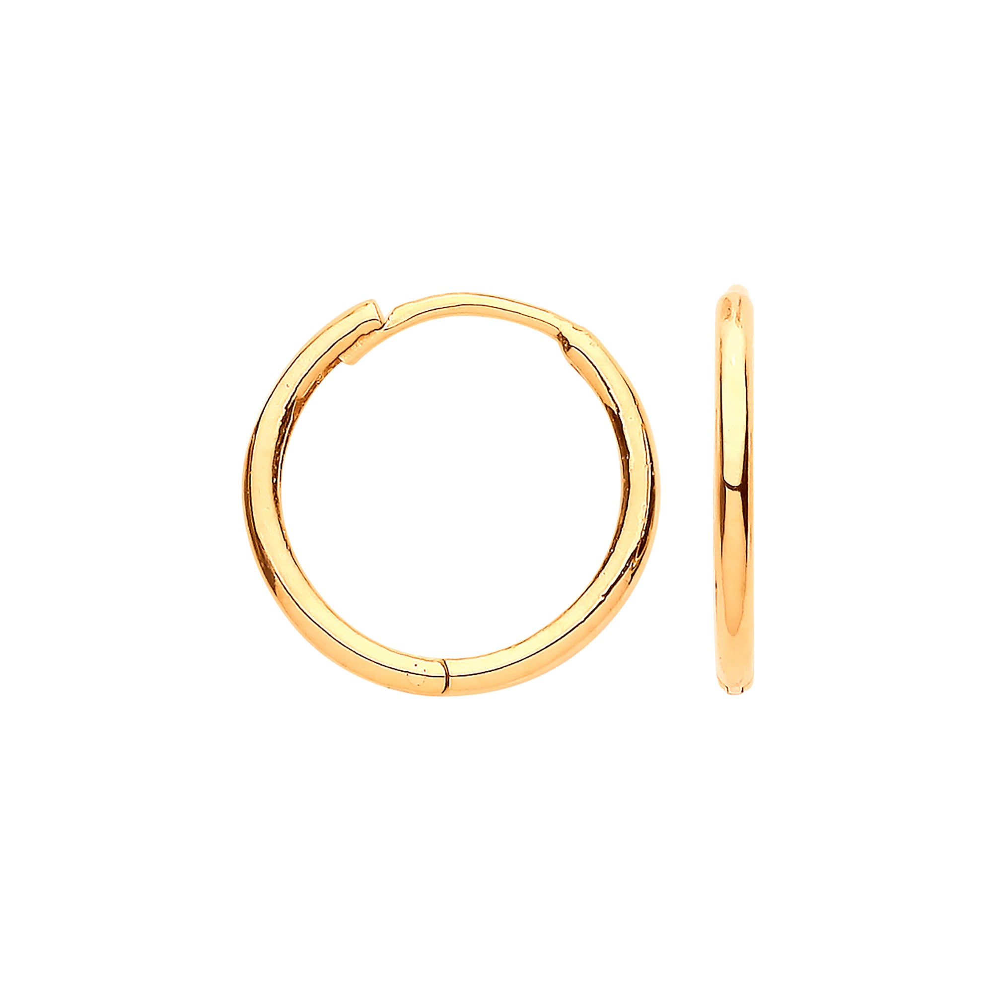 Y/G 14mm Plain Hinged Huggies