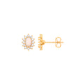 Y/G Opal Oval Stud Earrings