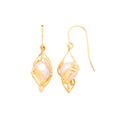 Y/G Pearl Fancy Drop Earrings