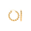 Y/G 30mm Big Twist Hollow Hoops