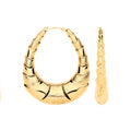 Y/G Fancy Oval Design Large Creoles