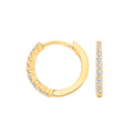 Y/G Claw Set CZs Small Huggies