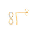 Y/G Infinity CZs Earrings