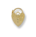 9ct YG 11mm Padlock