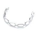 Micro Pave Oval Links 242 Cz Bracelet