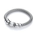 Mesh Ruthenium Finish Fancy Bracelet