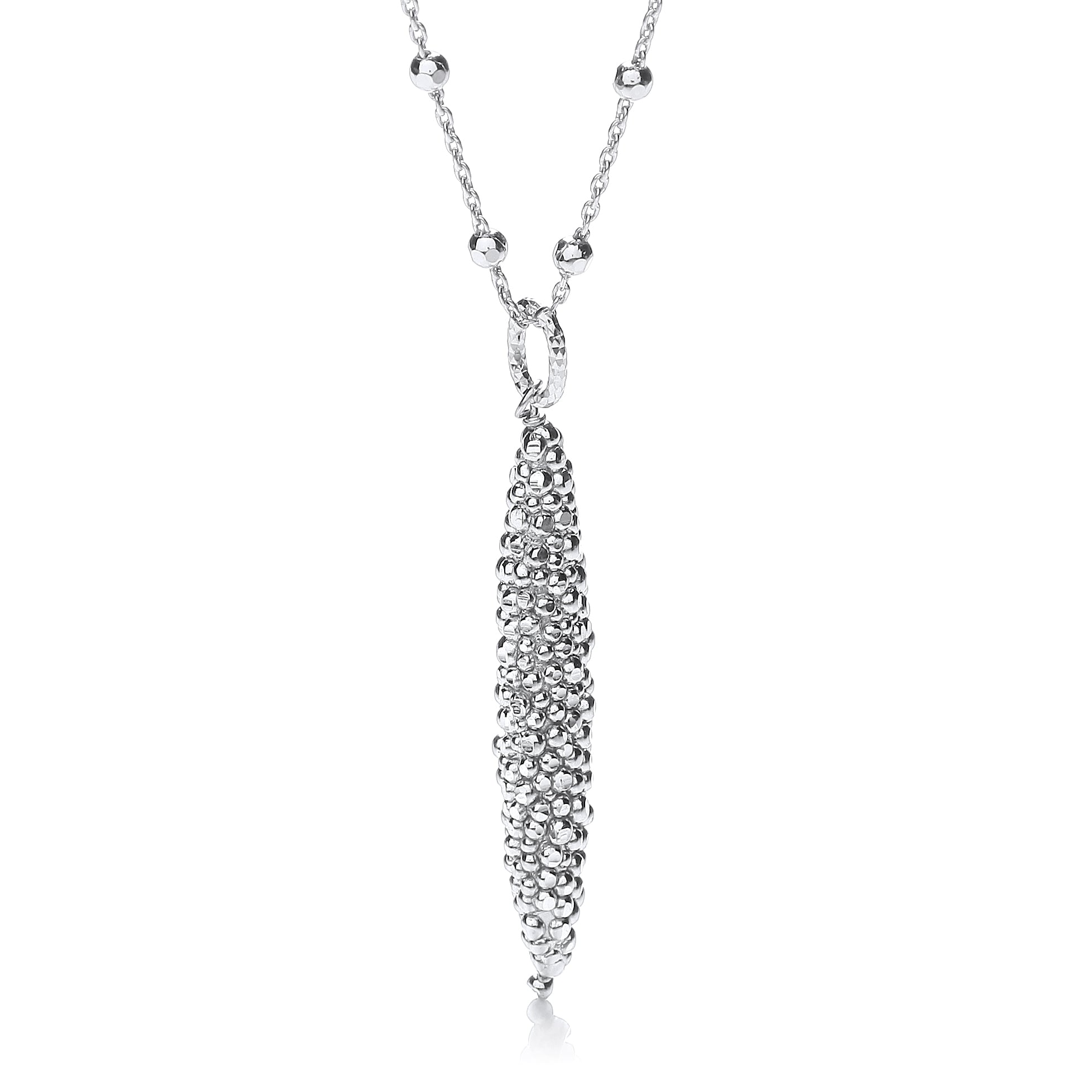 Corn Shape Grain Finish Necklace 17 Inch