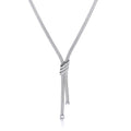 Necklace with 3 Stripes Czs 17 Inch