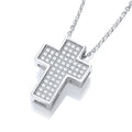 Micro Pave Cross with Chain