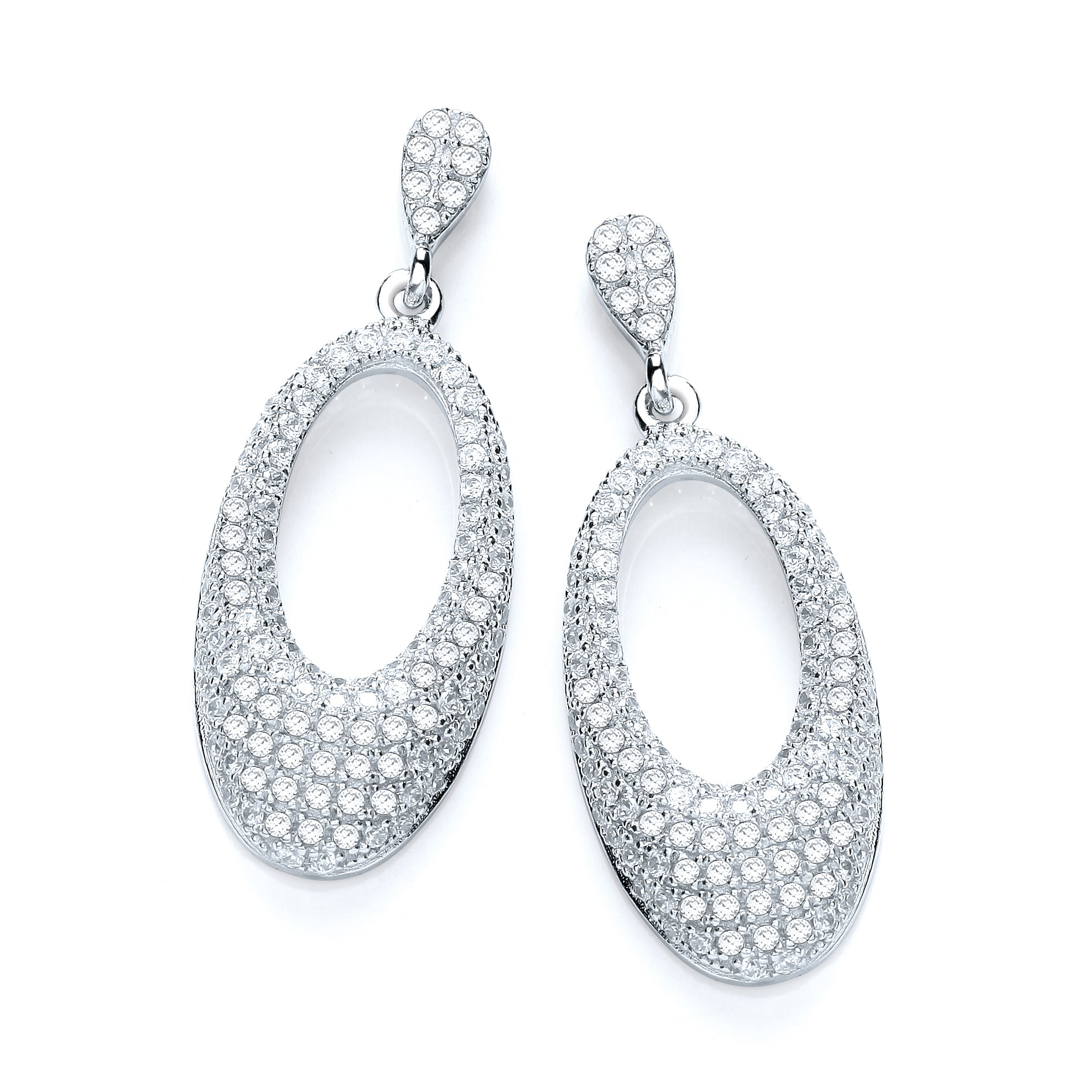 Micro Pave Fancy Drop Earring