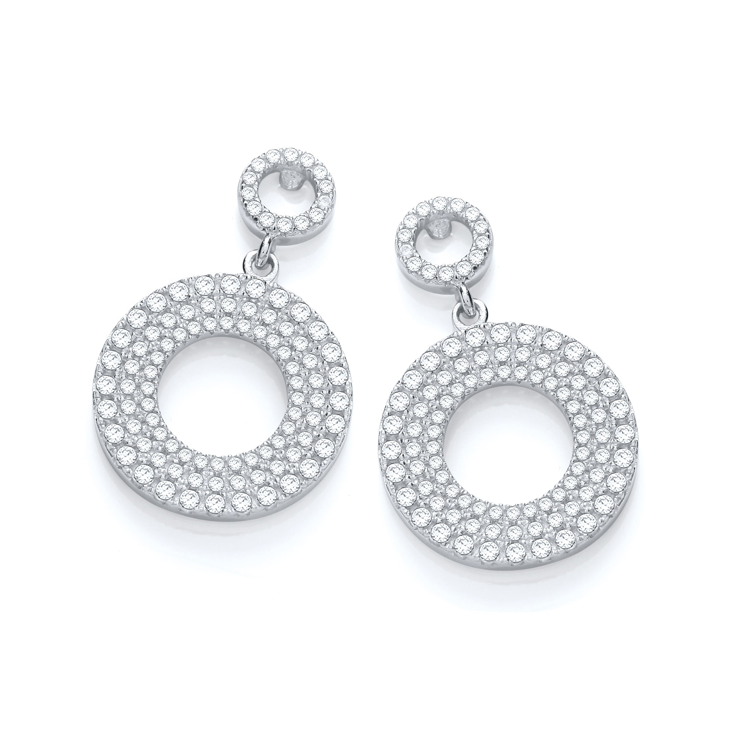 Micro Pave Fancy Drop Earring