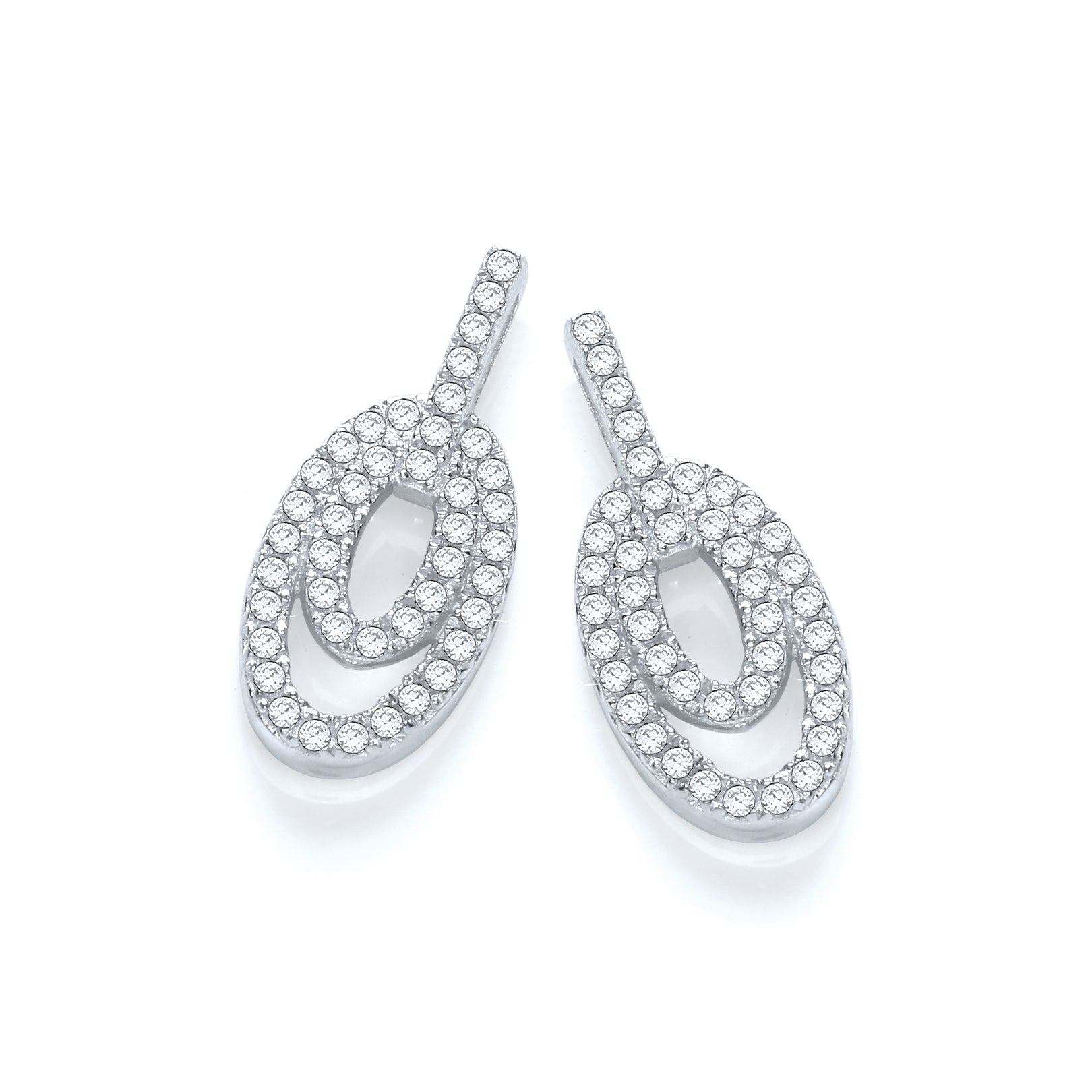 Micro Pave Fancy Drop Earring