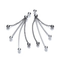 Two Strand and 2 Ruthenium Drop Earrings