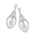 Micro Pave Teardrop Fancy Earrings