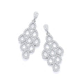Micro Pave White CZ Drop Earrings