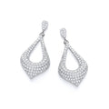 Micro Pave Fancy Cz Drop Earrings