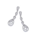 Micro Pave Cz Fancy Drop Earrings