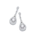 Micro Pave Teardrop Cz Earrings