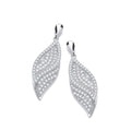 Micro Pave Leaf Cz Earrings