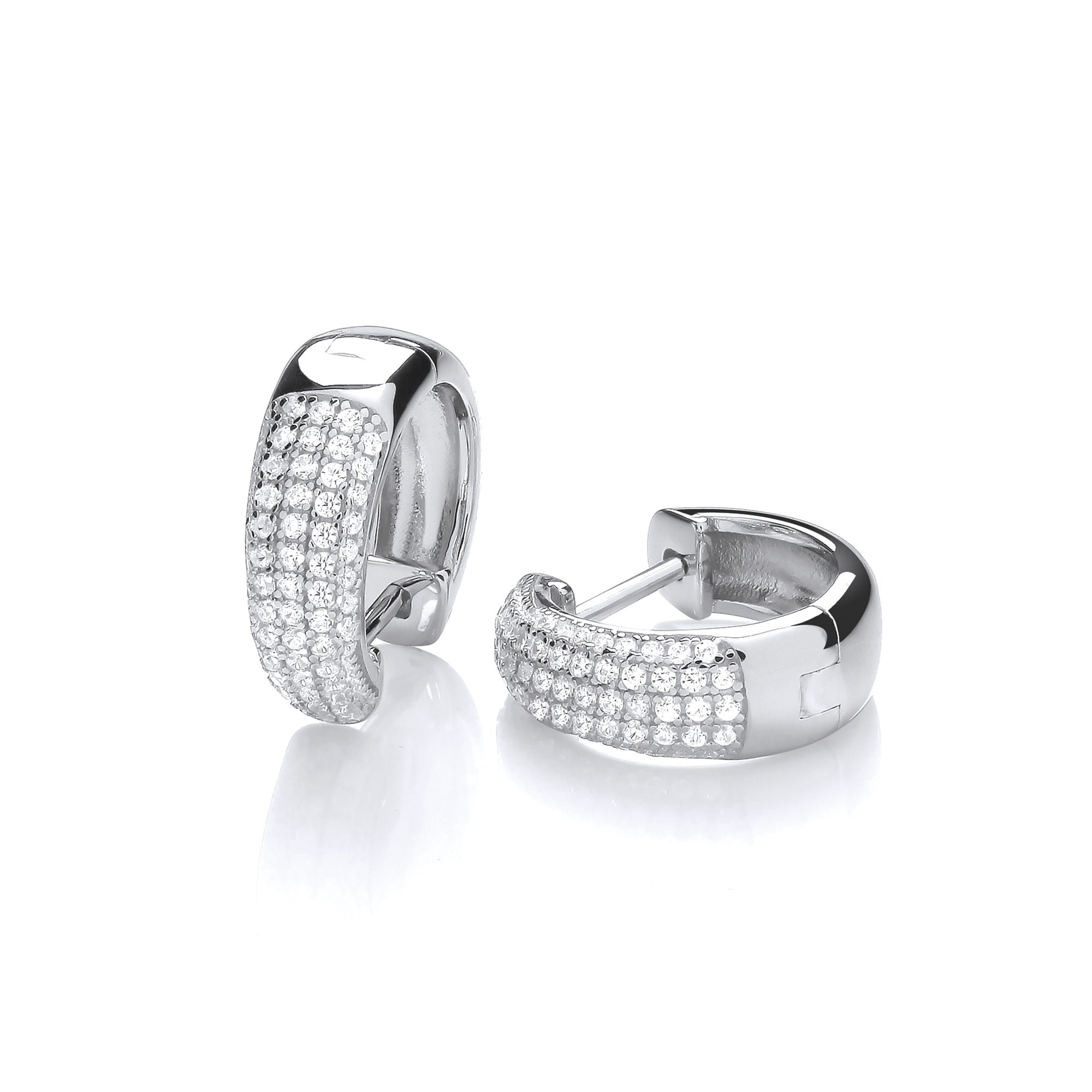 Micro Pave Small Hoop with CZs