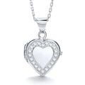 Heart Shape with Line of Czs Locket