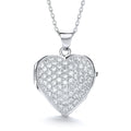 Big Heart Shape All Czs on Front Locket