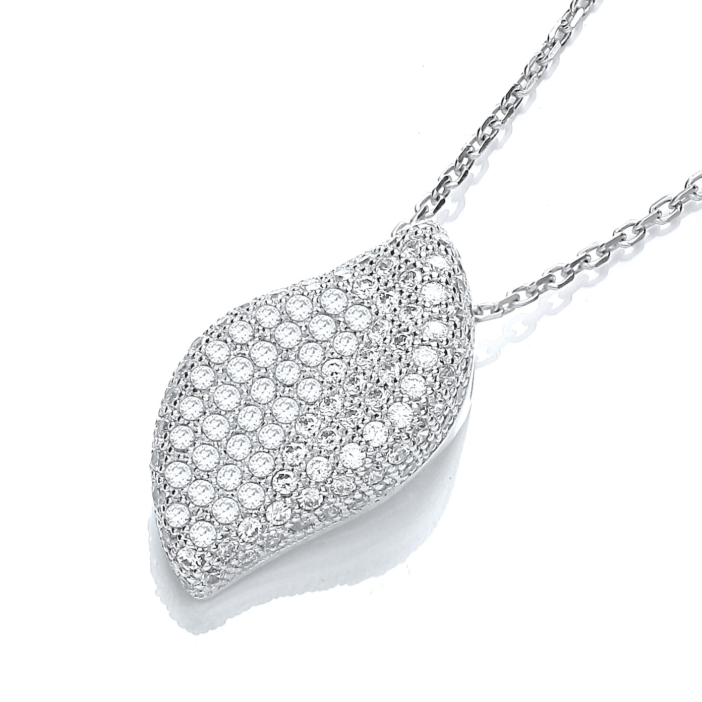 Micro Pave Fancy Pendant Cz with 18 Inch Chain